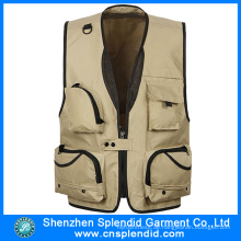 Shenzhen Garment Factory Multi Pocket Journalist Weste